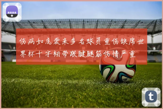 伤病如虎袭来多名球员重伤缺席世界杯十字韧带跟腱腿筋伤情严重